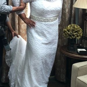 Custom Bridal Satin Sash - White Satin with clasp